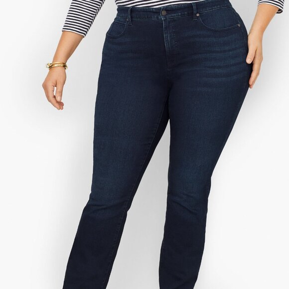 Talbots NWT Straight Leg Jeans Starlight Wash Size 14W - Picture 13 of 13